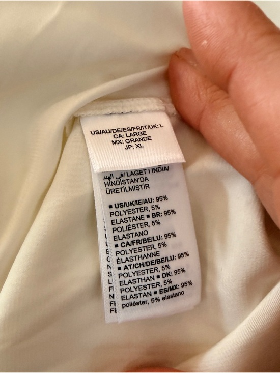 NWT lucyswhims x The Drop Ivory Button‑Up Blouse – Size L - Picture 14 of 14